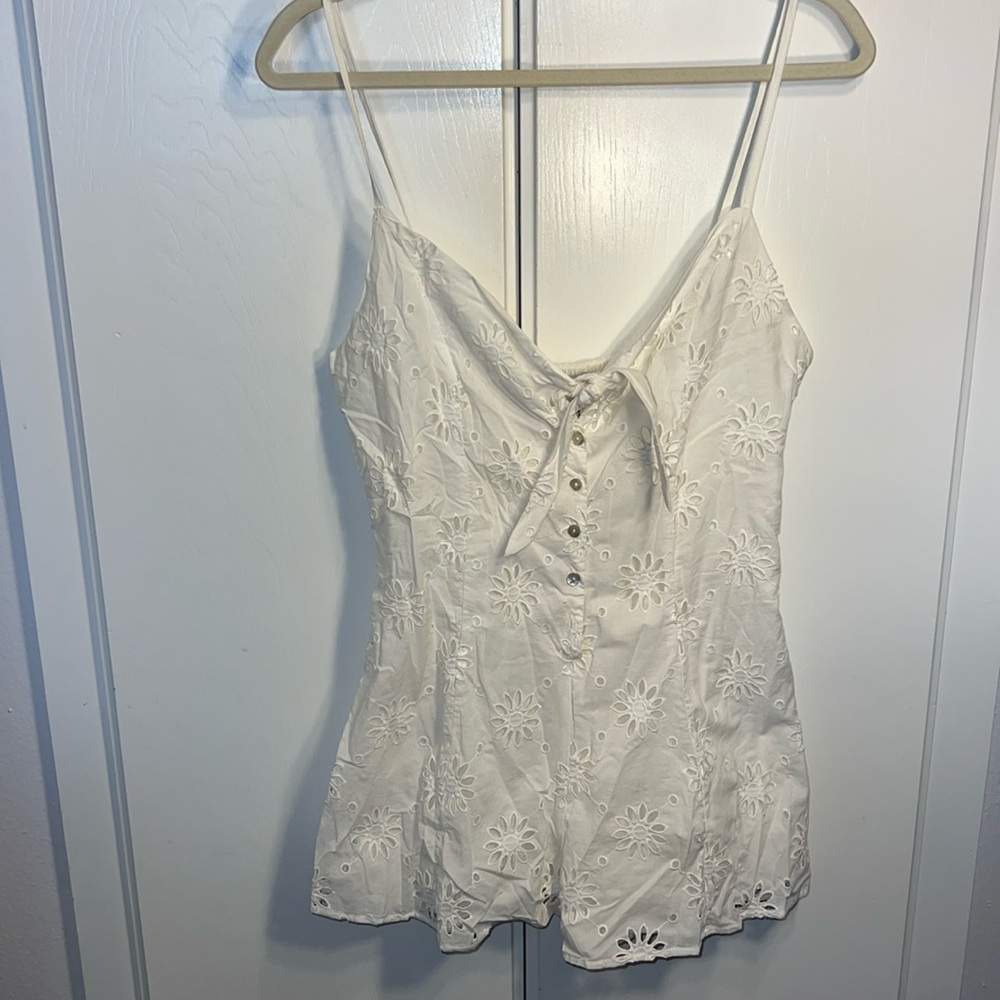 Eyelet Romper